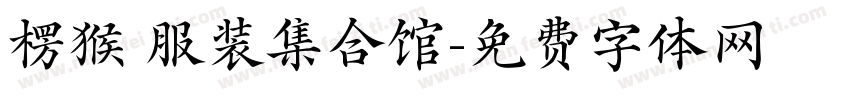 楞猴 服装集合馆字体转换
